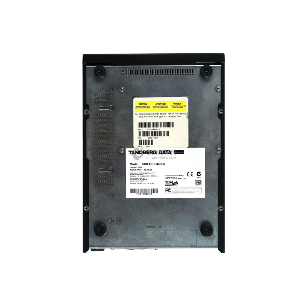 840LTO TANDBERG ULTRIUM LTO3 EXTERNAL TAPE DRIVE